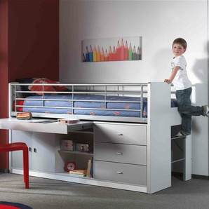 Kinderbett Bonny mit Regal und Schreibtisch, 90 x 200 cm