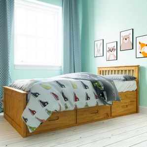 Kinderbett mit Schubladen, 90 x 190 cm
