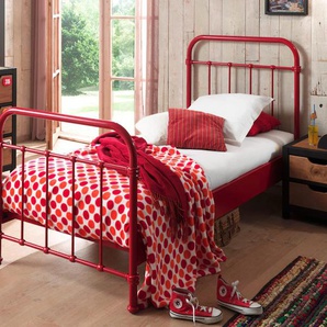 Kinderbett VIPACK Betten Gr. Liegefläche B/L: 90 cm x 200 cm Höhe: 100 cm, kein Härtegrad, ohne Matratze, rot Kinder Kinder-Einzelbetten