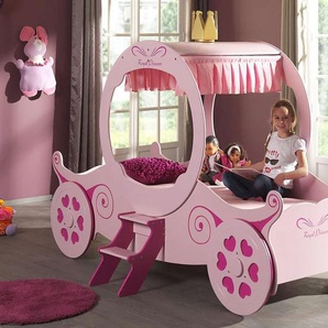 Kinderbett VIPACK Betten Gr. Liegefläche B/L: 90 cm x 200 cm, kein Härtegrad, rosa (rosa, pink) Kinder Kinder-Einzelbetten
