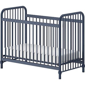 Kinderbett VIPACK Bronxx Betten Gr. Liegefläche B/L: 60 cm x 120 cm Höhe: 102,2 cm, kein Härtegrad, blau (blau matt, matt) Kinder Kinder-Einzelbetten aus Metall