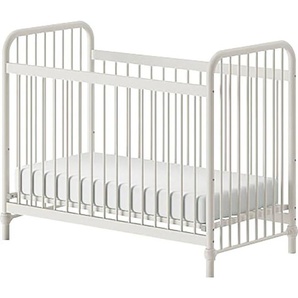 Kinderbett VIPACK Bronxx Betten Gr. Liegefläche B/L: 60 cm x 120 cm Höhe: 102,2 cm, kein Härtegrad, weiß (weiß matt, matt) Kinder Kinder-Einzelbetten aus Metall