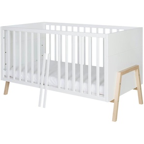 Kinderbett - weiß - Materialmix - 77 cm - 86,5 cm | Möbel Kraft