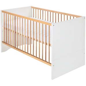 Kinderbett - weiß - Materialmix - 77 cm - 86 cm | Möbel Kraft