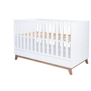 Kinderbett Lina - weiß - Materialmix - 144 cm - 89 cm | Möbel Kraft