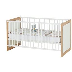Kinderbett - weiß - Materialmix - 76,1 cm - 77,9 cm | Möbel Kraft