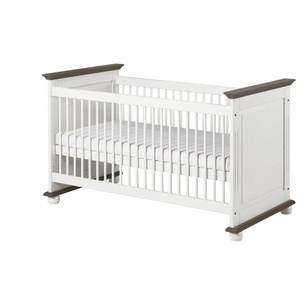 Kinderbett - weiß - Materialmix - 85 cm - 93 cm - cm 85,0 | Möbel Kraft