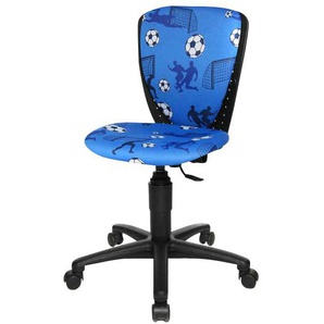 Kinderdrehstuhl Scool Blau/Blau