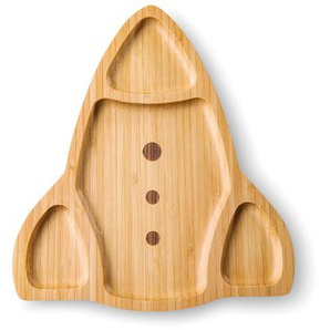 Kindergeschirr Bambusteller Rocket, von Donkey