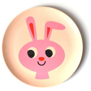 Kindergeschirr Teller Bunny, aus Melamin, Ingela P. Arrhenius für OMM Design