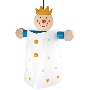 Kinderhängeleuchte Prinz , Mehrfarbig , Holz, Kunststoff , 20x40 cm , Lampen & Leuchten, Innenbeleuchtung, Kinderzimmerlampen