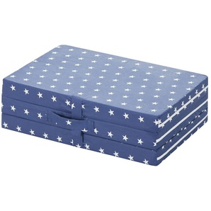 Kinderklappmatratze Stern | blau | 60 cm | 18 cm |