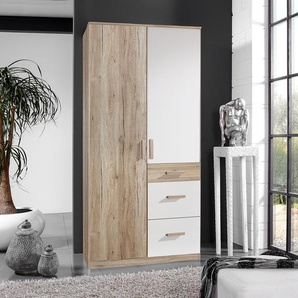 Kinderkleiderschrank I 90 x 199 x 58cm Braun/Eiche