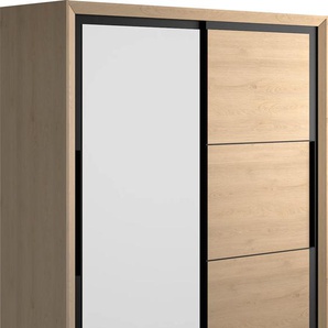Kinderkleiderschrank GAMI Kleiderschrank 2 Türen Schränke Gr. B/H/T: 191 cm x 220 cm x 63 cm, 2 St., braun (kastanie natur) Baby Kinderschrank Kinderkleiderschrank Kinderschränke In 2 Farben erhältlich