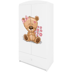 Kinderkleiderschrank PAUL 90 cm mit Teddybär
