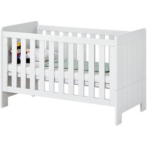 Kinderkombibett - weiß - Materialmix - 76,6 cm - 90 cm | Möbel Kraft