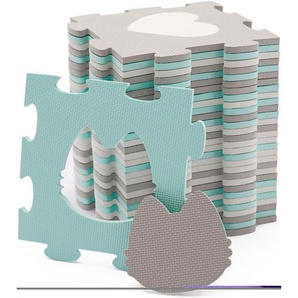 Kinderkraft Spielmatte Schaumstoff-Puzzlematte LUNO SHAPES