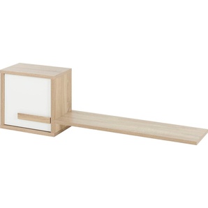 Kinderregal GAMI Curtys Regale Gr. B/H/T: 130 cm x 40 cm x 25 cm, weiß (eiche sonoma, weiß) Baby Kinderregal Kinderregale Wandregal