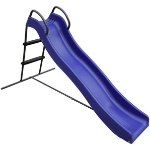 Kinderrutsche, , Anthrazit, Blau , Metall, Kunststoff , 95x110x185 cm , EN 71 , Spielzeug, Kinderspielzeug, Sonstiges Spielzeug