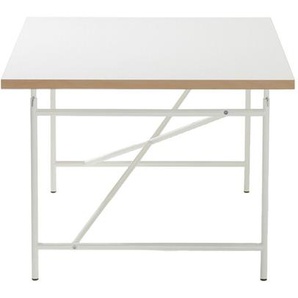 Kinderschreibtisch Eiermann Richard Lampert Gestell weiß, Designer Prof. Egon Eiermann, 55-72x120x70 cm