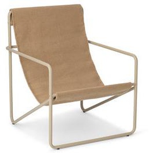 Kindersessel Desert textil beige / Gestell beige - Plastikflaschen-Recycling - Ferm Living - Beige