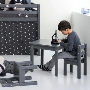 Kindersitzgruppe HOPPEKIDS MADS Kindersitzgruppe Sitzmöbel-Sets grau (dunkel grau) Baby Kinder Sitzgruppen