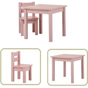 Kindersitzgruppe HOPPEKIDS MADS Kindersitzgruppe Sitzmöbel-Sets rosa (hellrosa) Baby Kinder Sitzgruppen in vielen Farben, mit einem Stuhl