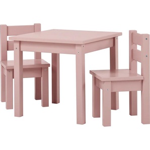 Kindersitzgruppe HOPPEKIDS MADS Kindersitzgruppe Sitzmöbel-Sets rosa (hellrosa) Baby Kinder Sitzgruppen in vielen Farben, mit zwei Stühlen