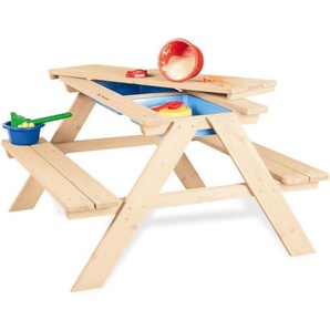 Kindersitzgruppe Matsch-Nicki für 4 Kinder, natur
