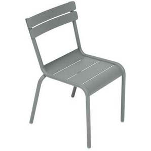 Kinderstuhl Luxembourg Kid metall grau / Stapelbar - Metall - Fermob -