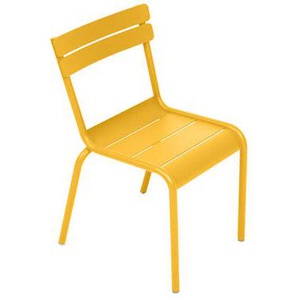 Kinderstuhl Luxembourg metall gelb / Stapelbar - Aluminium - Fermob -