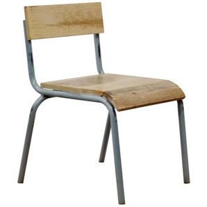 Kinderstuhl Original Kids Chair, grau, Holz und Metall, von KidsDepot