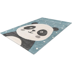 Kinderteppich ARTE ESPINA Amigo 522 Teppiche Gr. B/L: 120 cm x 170 cm, 15 mm, 1 St., blau Kinder Teppich Webteppich Kinderzimmerteppiche Teppiche Panda Bär Motiv