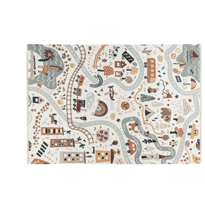 Kinderteppich - beige - Baumwolle - 115 cm - 0,6 cm | Möbel Kraft