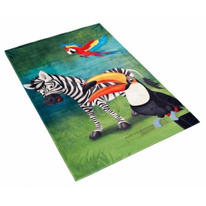 Kinderteppich BÖING CARPET Lovely Kids 402 Teppiche Gr. B/L: 80 cm x 150 cm, 6 mm, 1 St., bunt Kinder Kinderzimmerteppiche Motiv Zebra, Kinderzimmer