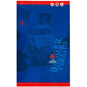 Kinderteppich Captn Sharky , Blau, Rot , Textil , Pirat , rechteckig , 100 cm , Oeko-Tex® Standard 100 , für Fußbodenheizung geeignet, rutschfest , Teppiche & Böden, Teppiche, Kinderteppiche