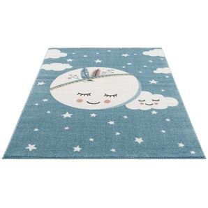 Kinderteppich CARPET CITY Anime9383 Teppiche Gr. B/L: 160 cm x 230 cm, 11 mm, 1 St., blau Kinder Spielteppich Kinderzimmerteppiche pflegeleichter Spieleteppich, Kinderzimmer
