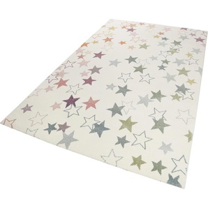 Kinderteppich ESPRIT Esterya Teppiche Gr. B/L: 200 cm x 290 cm, 13 mm, 1 St., bunt (naturfarben, bunt) Kinder Kinderzimmerteppiche Sterne Design, Kurzflor