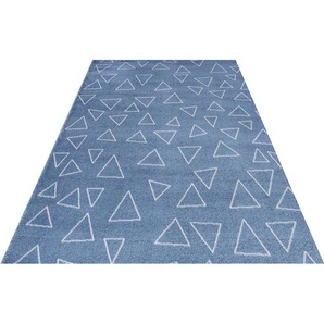 Kinderteppich FESTIVAL Dream 681 Teppiche Gr. B/L: 160 cm x 230 cm, 11 mm, 1 St., blau Kinder Spielteppich Teppich Webteppich Kinderzimmerteppiche Teppiche Motiv Sterne