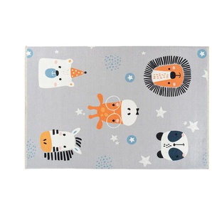 Kinderteppich - grau - Baumwolle - 115 cm - 0,6 cm | Möbel Kraft
