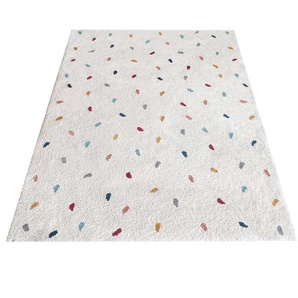 Kinderteppich LÜTTENHÜTT Odan Teppiche Gr. B/L: 80 cm x 150 cm, 20 mm, 1 St., bunt (multi) Kinder Kinderzimmerteppiche Kurzflor-Teppich, bunte Punkte, weich, Wohnzimmer, Kinderzimmer