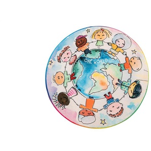 Kinderteppich - mehrfarbig - Synthetische Fasern,Baumwolle - 1,3 cm - 120.0 | Möbel Kraft