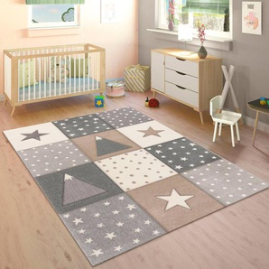 Kinderteppich PACO HOME Cosmo 340 Teppiche Gr. B/L: 160 cm x 230 cm, 17 mm, 1 St., beige Kinder Kinderzimmerteppiche