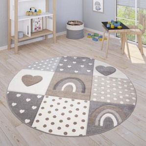 Kinderteppich PACO HOME Cosmos 349 Teppiche Gr. Ø 200 cm, 16 mm, 1 St., beige Kinder Kinderzimmerteppiche