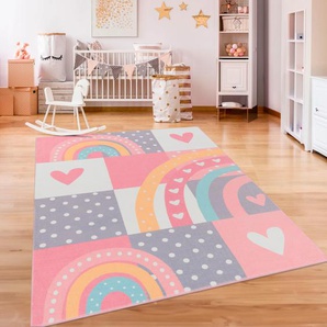 Kinderteppich PACO HOME Eliz 397 Teppiche Gr. B/L: 160 cm x 220 cm, 12 mm, 1 St., bunt (mehrfarbig) Kinder Kinderzimmerteppiche