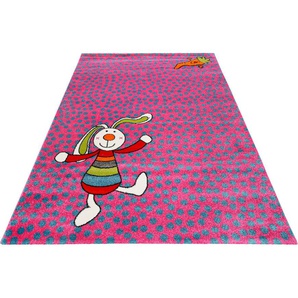 Kinderteppich SIGIKID Rainbow Rabbit Teppiche Gr. B/L: 200 cm x 290 cm, 13 mm, 1 St., pink Kinder Kinderzimmerteppiche