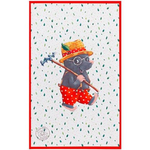 Kinderteppich Spiegelburg G.a.r.d.e.n , Grün, Rot, Weiß , Textil , Tier , rechteckig , 100 cm , Oeko-Tex® Standard 100 , für Fußbodenheizung geeignet, rutschfest , Teppiche & Böden, Teppiche, Kinderteppiche
