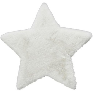 Kinderteppich  Stern - weiß - Synthetische Fasern - 60 cm - 2,5 cm | Möbel Kraft