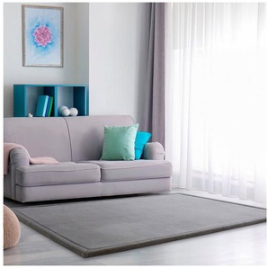 Teppich Tatami 475, Paco Home, rechteckig, Höhe: 24 mm, Kurzflor, Uni-Farben, mit Memory Foam, waschbar