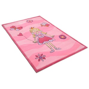 Kinderteppich THEKO Maui 3035 Teppiche Gr. B/L: 100 cm x 160 cm, 14 mm, 1 St., rosa (rosé) Kinder Kinderzimmerteppiche